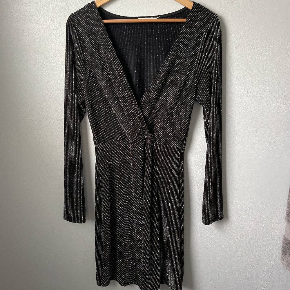 Francesca's Women's Long Sleeve Mini Dress